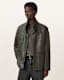Halton Funnel Collar Leather Jacket