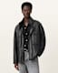 Halton Funnel Collar Leather Jacket