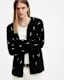 Zap V-Neck Lightning Motif Cardigan