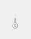 Sun Smirk Sterling Silver Hoop Earring