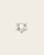 Tarek Sterling Silver Hoop Earring