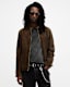 Cora Suede Snap Back Collar Jacket