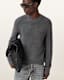 Aspen Waffle Texture Crew Neck Ramskull Jumper