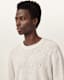 Aspen Waffle Texture Crew Neck Ramskull Jumper