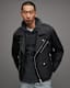 Miller Wadded Zip Up Biker Jacket