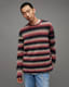 Aurora Fluffy Striped Relaxed Fit Jumper
