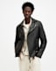 Conroy Textured Leather Biker Jacket