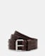 Harrison Covered Studded Leather Belt