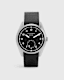 Untitled III Stainless Steel Leather Watch