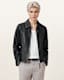 Nellcot Zip Up Leather Jacket