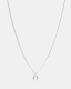 Horseshoe Pendant Box Chain Necklace