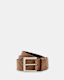 Darby Embossed Leather Belt