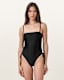 Court Strapless Black Swimsuit