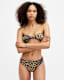 Emma Leopard Print Bandeau Bikini Top