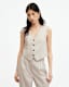 Whitney Linen Blend V-Neck Waistcoat
