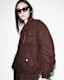 Rue Linen Blend Denim Bomber Jacket