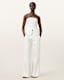 Bonnie Tailored Wide-Leg Linen Blend Trousers