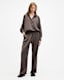 Tyler High Rise Abstract Print Trousers
