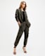 Freda Leopard Print Denim Cargo Trousers
