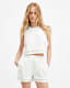 Ewelina Crochet Trim Cropped Tank Top
