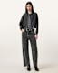 Fox Asymmetric Hem Wide Leg Denim Jeans
