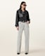 Hendry Cropped Leather Trench Coat