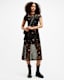 Hanna Short Sleeve Mesh Kora Midi Dress