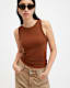 Rina Crew Neck Sleeveless Tank Top