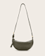 Half Moon Leather Crossbody Bag