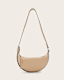 Half Moon Leather Crossbody Bag