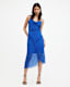 Ulla Mesh Draped Midi Dress