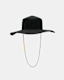 Mila Chain Strap Wool Bolero Hat