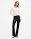 Pearson Slim Fit Raw Hem Leather Trousers