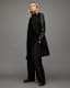 Sidney Leather Sleeve Cashmere Mix Coat