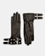 Roxy Leather Double Buckle Gloves