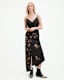 Luisa Tanana Floral Print Midi Skirt
