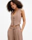 Deri Lyn Linen Blend Waistcoat