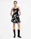 Erica Iona Jacquard V-Neck Mini Dress