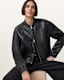 Martina Leather Bomber Jacket