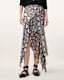 Cassie Crinkle Sheer Midi Skirt