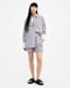 Karina Relaxed Fit Pinstripe Shorts