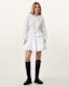 Tulip White Cotton Mini Skirt