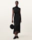 Rayanna Pleated Satin Dress
