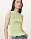 Ode Smocked Sleeveless Tank Top