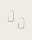 Hattie Crystal Hex Hoop Earrings