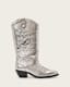 Dolly Metallic Leather Western Boots