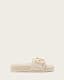 Ellie Studded Buckle Leather Sliders
