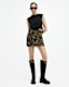 Gloria Mesh Floral Print Kora Mini Skirt