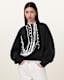 Metallo Dana Printed Zip Sweatshirt
