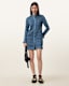 Meg Shirred Mini Shirt Dress